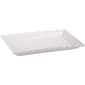 Home Essentials 13in. White Rectangle Ruffle Edge Tray - image 1