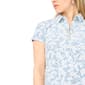 Petite MSK Short Sleeve Floral 1/4 Zipper Shift Dress - image 5