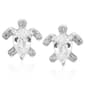 Gianni Argento Turtle Stud Lab Grown White Sapphire Earrings - image 1