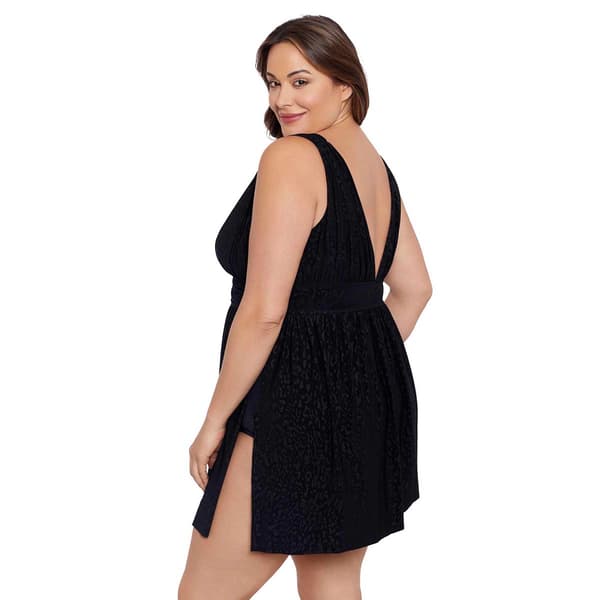 Plus Size Longitude Goddess Flyaway One Piece Swim Dress