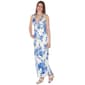 Juniors Crystal Doll Floral Satin V-Neck Midi Dress - image 3