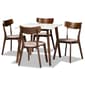 Baxton Studio Reba Modern Walnut Brown Wood 5pc. Dining Set - image 1