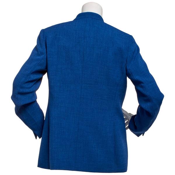 Womens Kasper Long Sleeve One Button Collarless Blazer