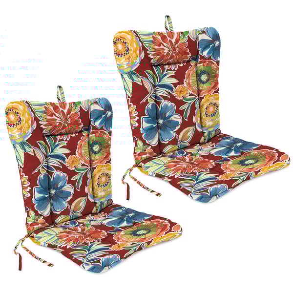 Jordan Manufacturing Set of 2 Colsen Berry Dining Chair Cushions - image 