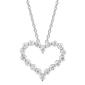 Nova Star&#40;R&#41; Sterling Silver Lab Grown Diamond Heart Pendant - image 1