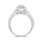 Nova Star&#174; Sterling Silver Lab Grown Diamond Pear Bridal Set - image 4
