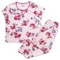 Petite Karen Neuburger Short Sleeve Floral Keyhole Pajama Set - image 2