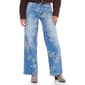 Juniors Madden Girl 90''s Wide Leg Floral Print Jeans - image 1