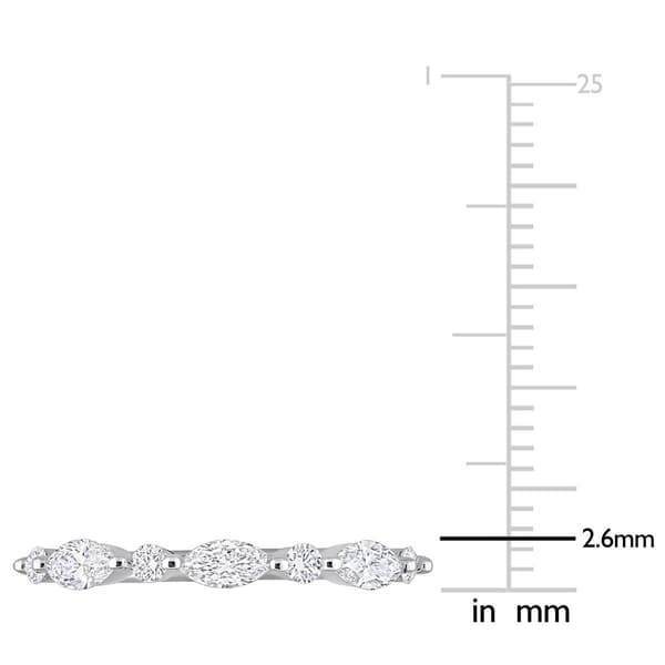 Eternally Yours Platinum Plated 3/5ctw. Lab Grown Diamond Ring