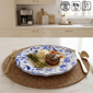 222 Fifth Ayla 12pc. Blue Porcelain Dinnerware Set - image 6