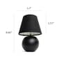 Simple Designs Mini Ceramic Globe Table Lamp - image 7