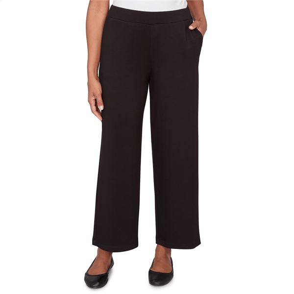 Womens Alfred Dunner Seville Seville Wide Leg Ankle Pant - image 