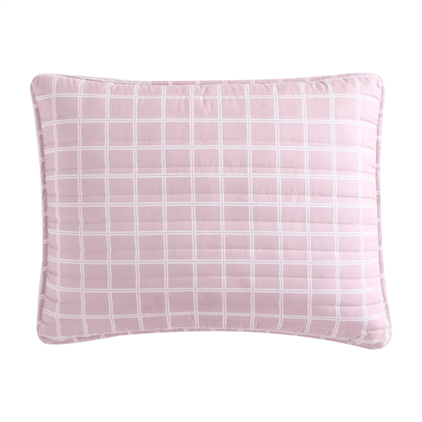 City Scene Woven Reversible Grid Microfiber Quilt Set