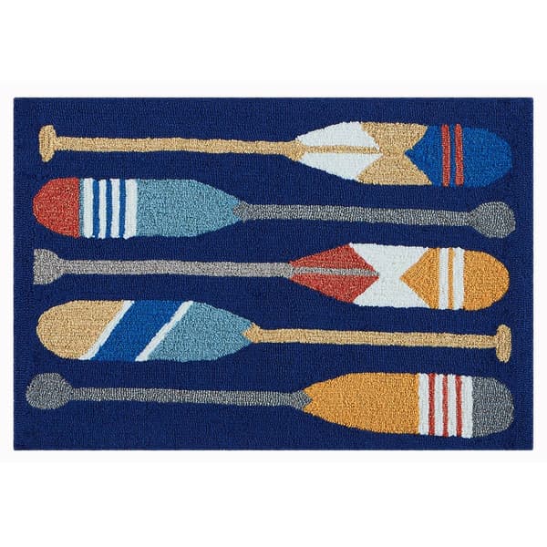 Liora Manne Frontporch Paddles Rectangular Accent Rug - image 