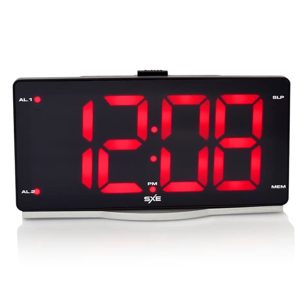 SXE 2.5in. Large Digital FM Clock Radio Boscov's