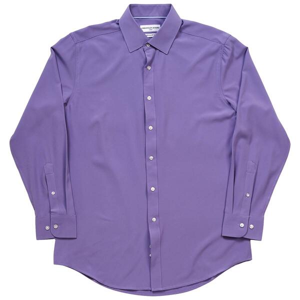 Mens Christian Aujard Regular Fit Dress Shirt - Paisley Purple - image 
