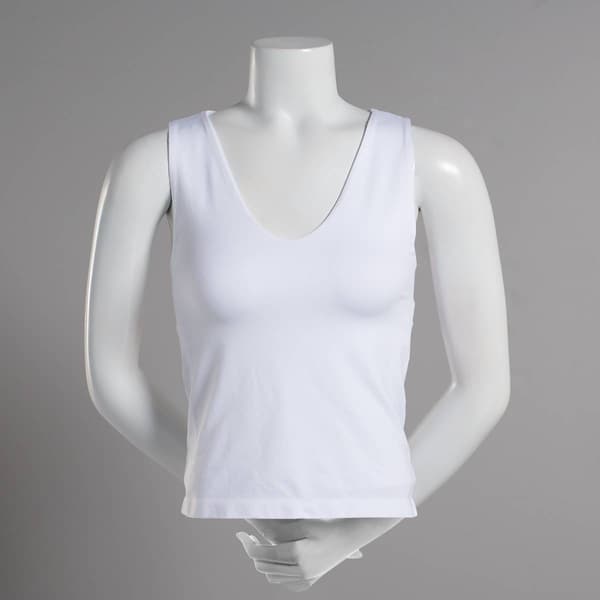 Juniors No Comment Shelf Bra Contour Tank - image 