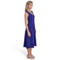 Womens Calvin Klein Sleeveless V Neck Crepe Fit & Flare Dress - image 3