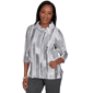 Petite Alfred Dunner Regent Street Brushstroke Sweater - image 3