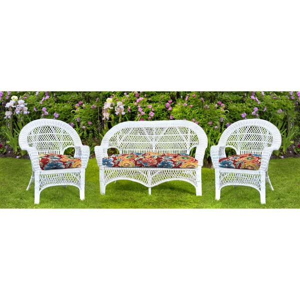 Jordan Manufacturing Colsen Berry 3pc. Outdoor Wicker Set