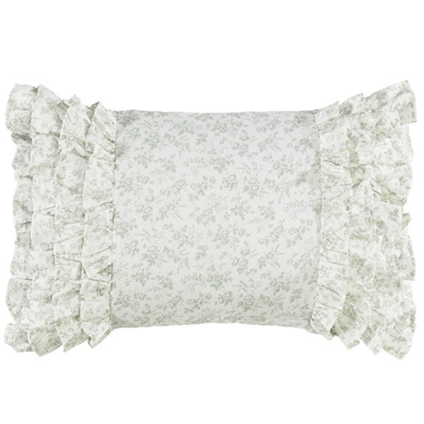 Laura Ashley(R) Harper Ruffled Breakfast Decorative Pillow - 14x20 - image 
