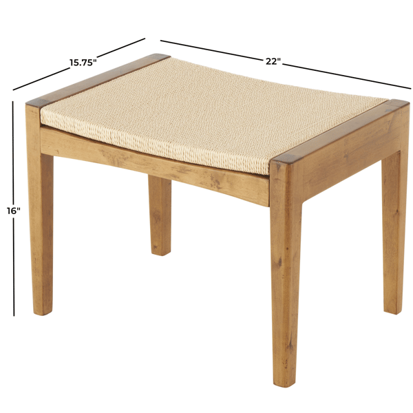 9th & Pike® Traditional Brown Wood Stool
