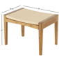 9th & Pike® Traditional Brown Wood Stool - image 3