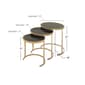 9th & Pike&#174; Gold Metal Nest Tables - Set of 3 - image 4