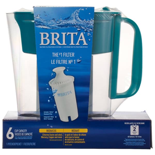 Brita Pitcher/Small 6 Cup + 1 Filter - image 