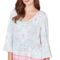 Petite Ruby Rd. Renaissance Romance 3/4 Bell Sleeve Blouse - image 4