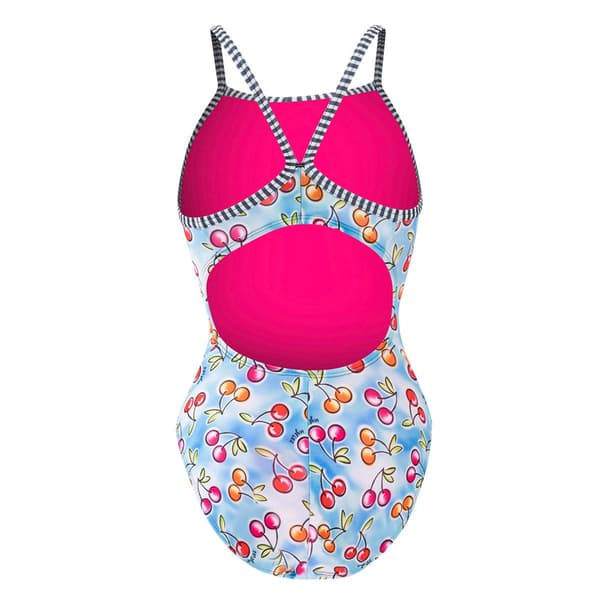 Womens Dolfin® Uglies V-2 Back Wild Cherry One Piece Swimsuit