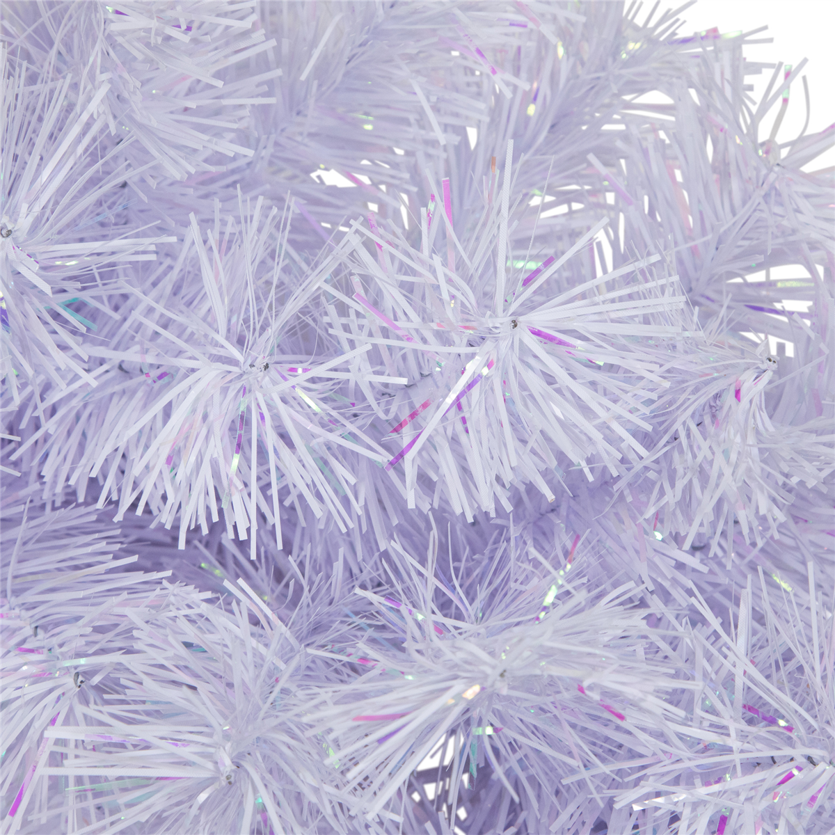 Northlight 36in. Icy White Iridescent Spruce Christmas Wreath