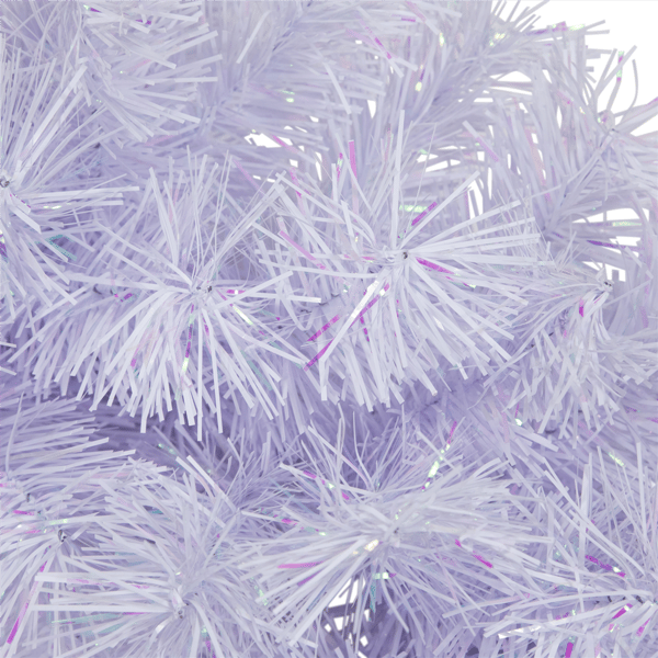 Northlight 36in. Icy White Iridescent Spruce Christmas Wreath