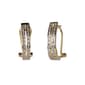 Accents by Gianni Argento Double Row Half Hoop Earrings - image 1