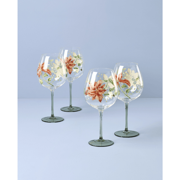 Lenox® Butterfly Meadow® Holiday Balloon Glasses - Set of 4