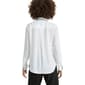 Womens DKNY Solid Long Sleeve Button Front Tipped Blouse - image 2