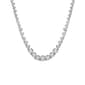 Gianni Argento Lab Grown White Sapphire Graduated Round Necklace - image 1