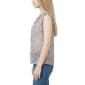 Petite NY Collection Cap Flutter Sleeve Floral Tie Neck Blouse - image 3