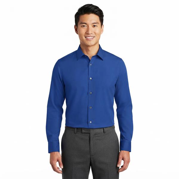 Mens Christian Aujard Slim Fit Dress Shirt - French Blue - image 