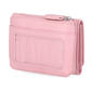 Womens Mundi Pink Shell Textured Leather Exterior Mini Wallet - image 2