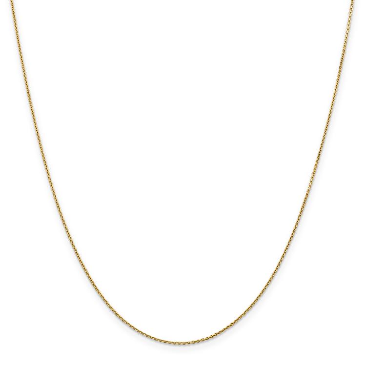 Gold Classics(tm) .90mm. 14k Diamond Cut Cable Chain Necklace