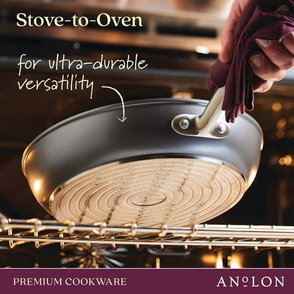 Anolon&#174; Accolade 12in. Hard-Anodized Nonstick Deep Frying Pan