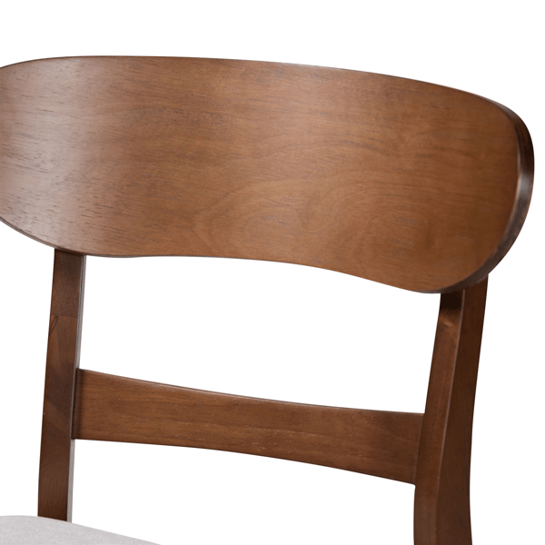 Baxton Studio Everwood 2pc Dining Chair Set