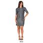 Womens 24/7 Comfort Apparel Shimmer Bodycon Mini Party Dress - image 4