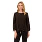 Womens Adrianna Papell 3/4 Sleeve Tiny Cheetah Tie Front Blouse - image 1