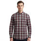 Mens Chaps Long Sleeve Stretch Plaid Button Down - Rio Red - image 1