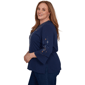 Plus Size Alfred Dunner Tuscany Diamond Embroidery Blouse - image 4