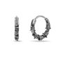 Mens Lynx Ion Plated Stainless Steel Hoop Earrings - image 1