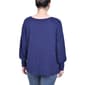 Petite NY Collection Long Sleeve Hacci Rib Scoop Neck Sweater - image 1