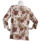 Plus Size Emily Daniels 3/4 Sleeve Neutral Outline Dahlias Tee - image 2